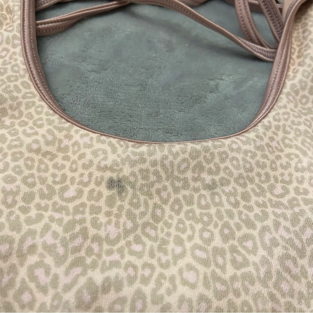 New! Frankie’s bikinis Alice Terry Wrap One Piece leopard Swimsuit 24673